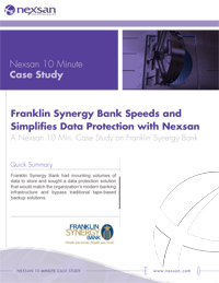 Nexsan_CaseStudy Franklink Synergy Bank Speeds and Simplifies Data Protection