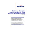 Continuous Backup Recovery Focus for Microsoft Exchange